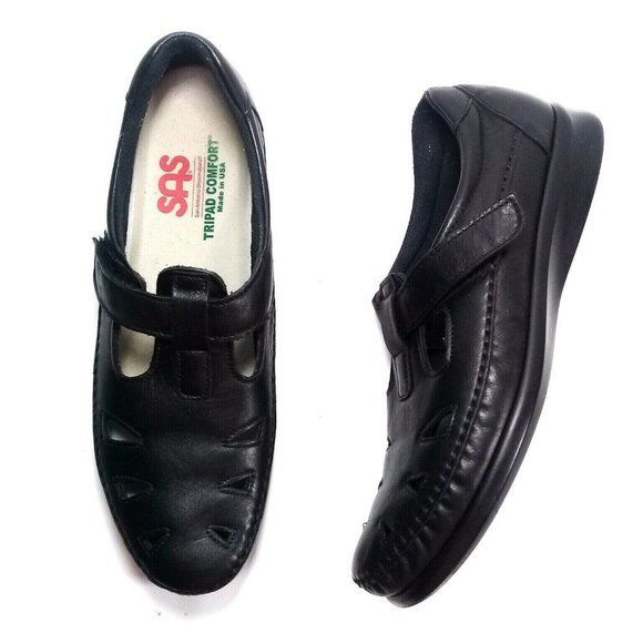 SAS Women's Roamer T-Strap Leather Slip-on Loafer - Picture 8 of 11